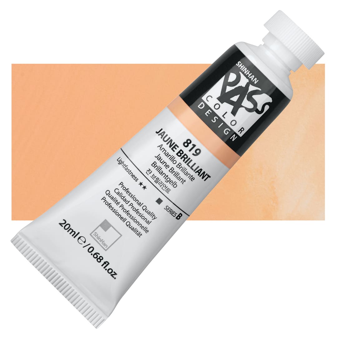 Open in modal - ShinHan Pass Colors Opaque Watercolor Tube - Jaune Brilliant, 20 ml