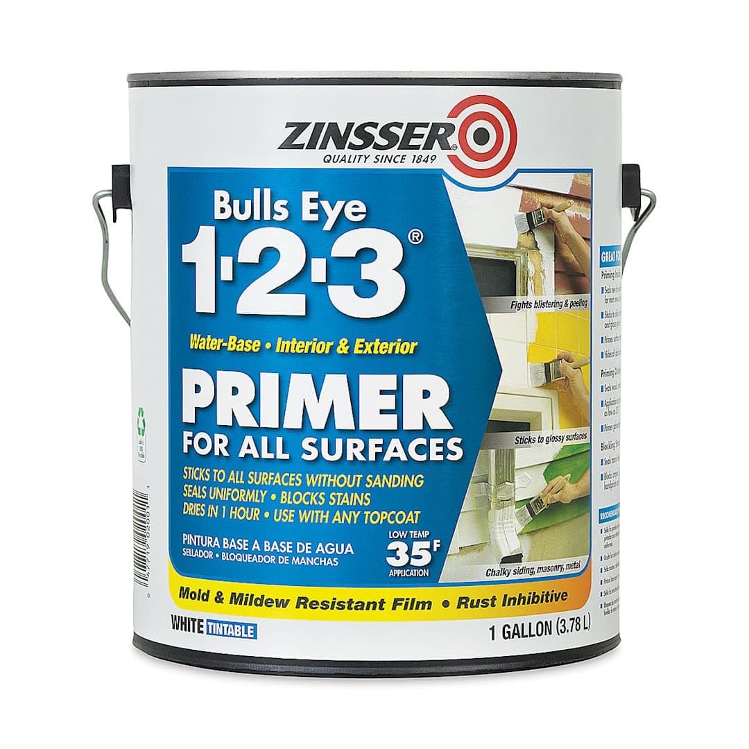 Open in modal - Bulls Eye 1-2-3 Latex Primer Sealer - Interior/Exterior, Gallon