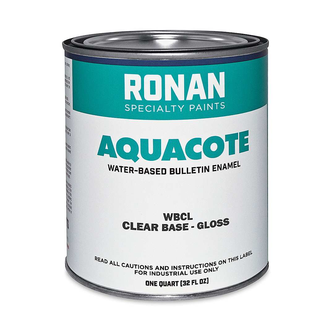 Open in modal - Ronan Aquacote Water-Based Acrylic Colors - Front of can of Clear Base Gloss
