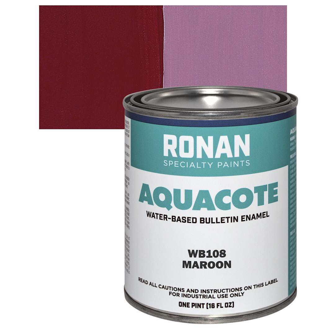 Open in modal - Ronan Aquacote Water-Based Acrylic Color - Maroon, Pint and swatch