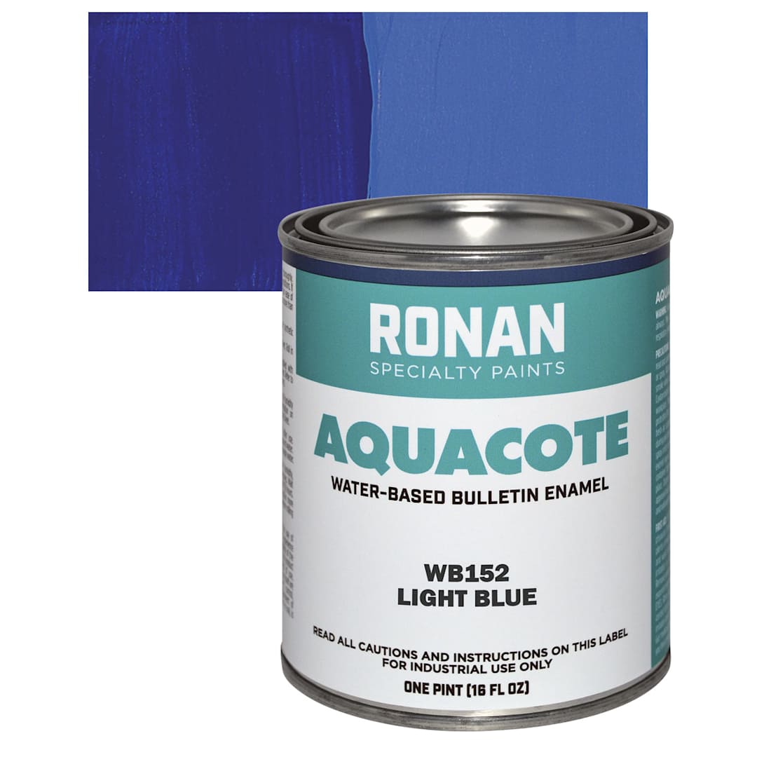 Open in modal - Ronan Aquacote Water-Based Acrylic Color - Light Blue, Pint and swatch