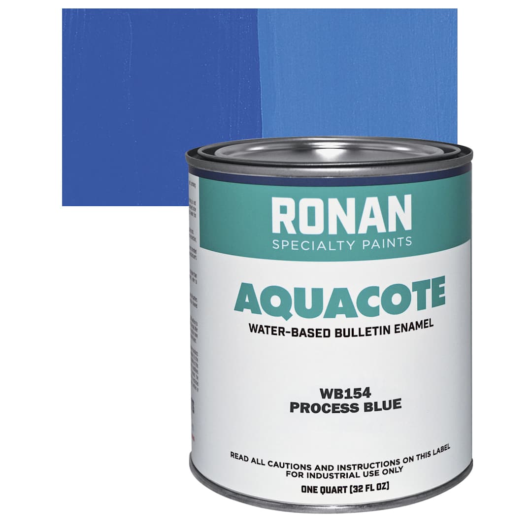 Open in modal - Ronan Aquacote Water-Based Acrylic Color - Process Blue, Quart and swatch