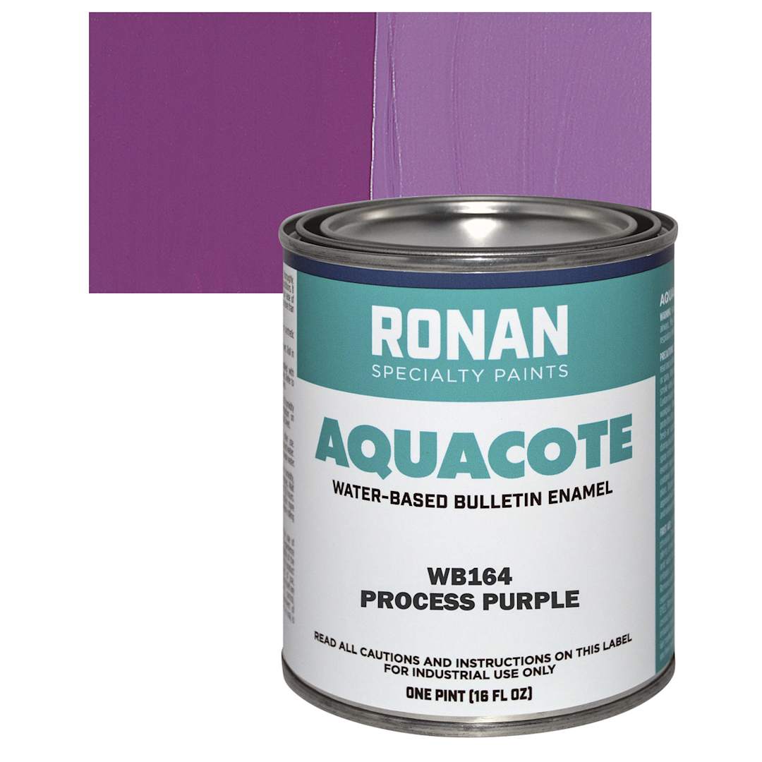 Open in modal - Ronan Aquacote Water-Based Acrylic Color - Process Purple, Pint and swatch