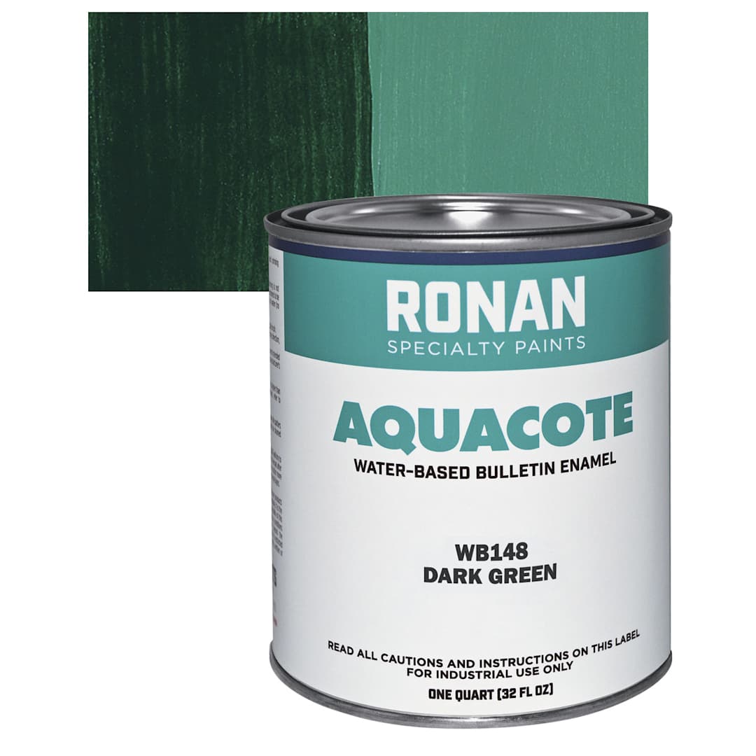 Open in modal - Ronan Aquacote Water-Based Acrylic Color - Dark Green, Quart and swatch