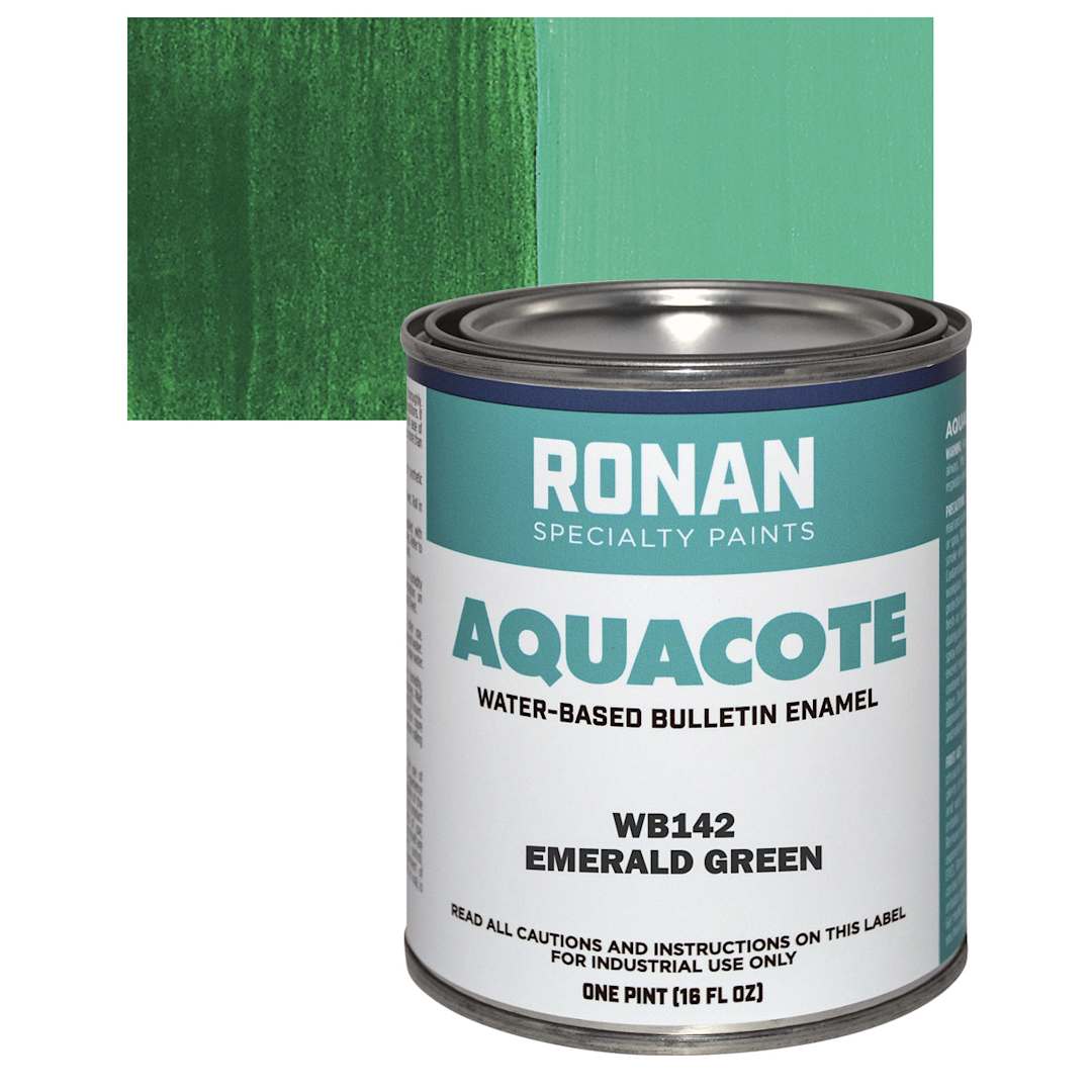 Open in modal - Ronan Aquacote Water-Based Acrylic Color - Emerald, Pint and swatch