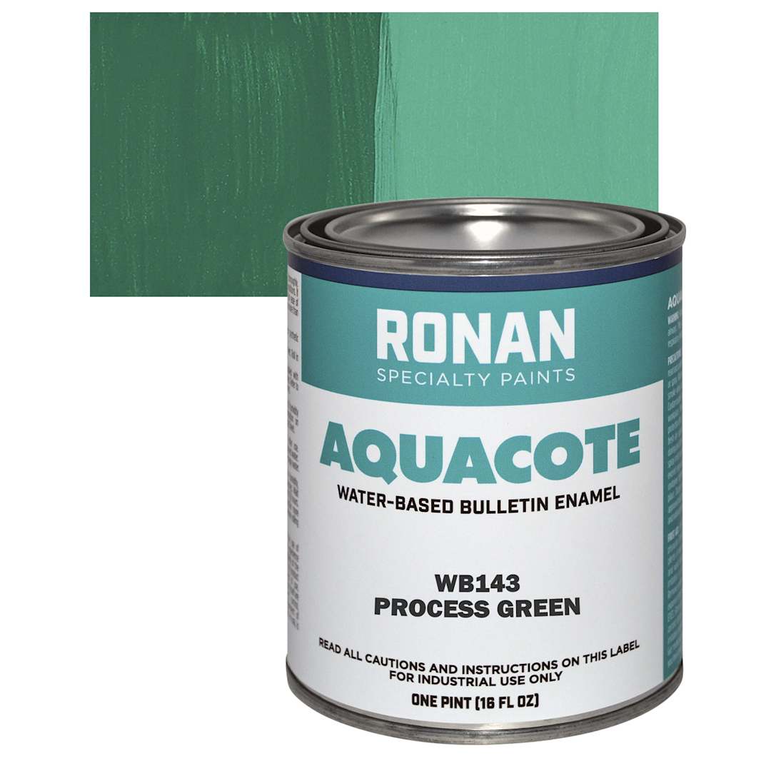 Open in modal - Ronan Aquacote Water-Based Acrylic Color - Process Green, Pint and swatch