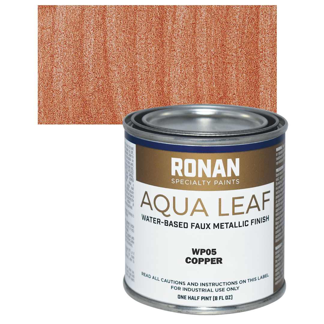 Open in modal - Ronan Aquacote Metallic Bulletin Enamel - Copper, 1/2 Pint and swatch