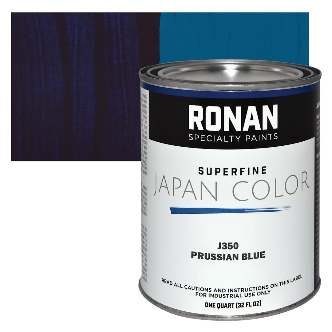 Open in modal - Ronan Superfine Japan Color - Prussian Blue - Can and Swatch