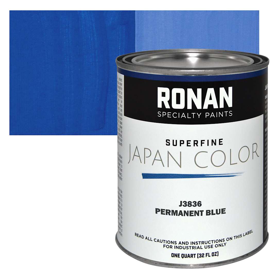 Open in modal - Ronan Superfine Japan Color - Permanent Blue - Can and Swatch