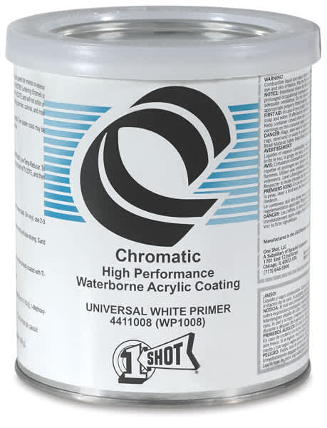 Open in modal - 1-Shot Primers - Front of can of Universal White Primer