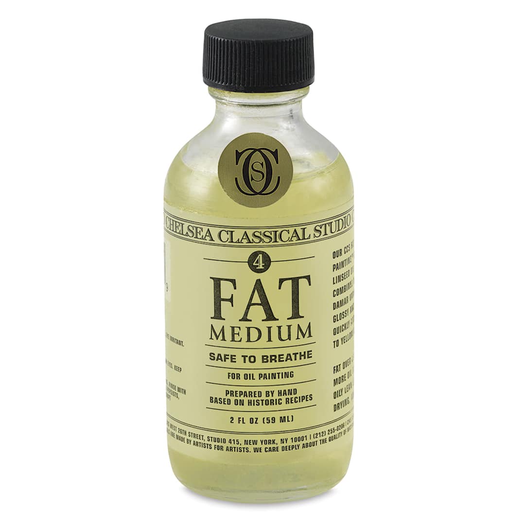 Open in modal - Chelsea Classical Studio Oil Fat Medium - Front of 2 oz bottle
