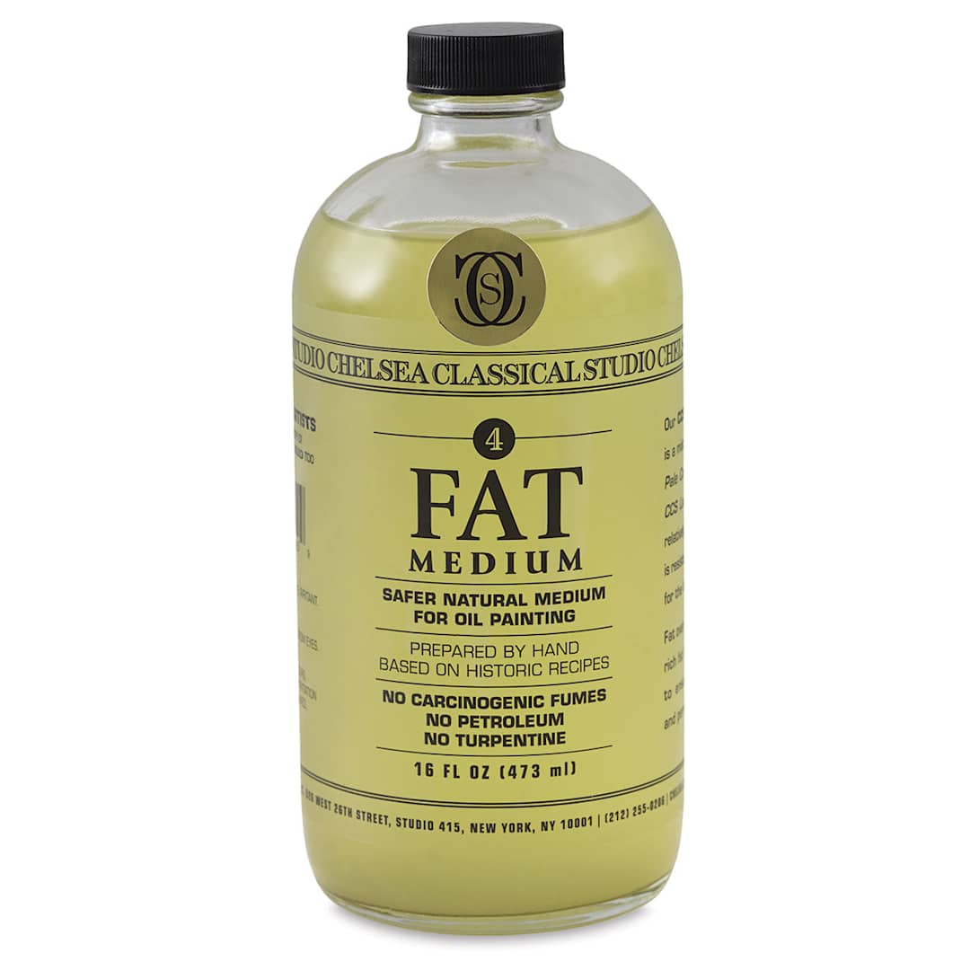 Open in modal - Chelsea Classical Studio Oil Fat Medium - Front of 16 oz bottle
