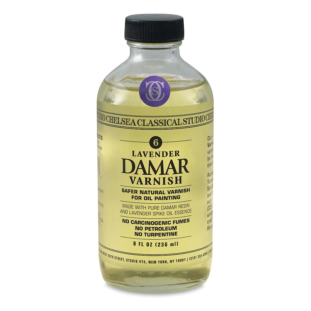 Open in modal - Chelsea Classical Studio Oil Painting - Lavender Damar Varnish, 8 oz