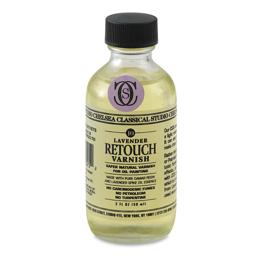 Open in modal - Chelsea Classical Studio Oil Painting - Lavender Retouch Varnish, 2 oz