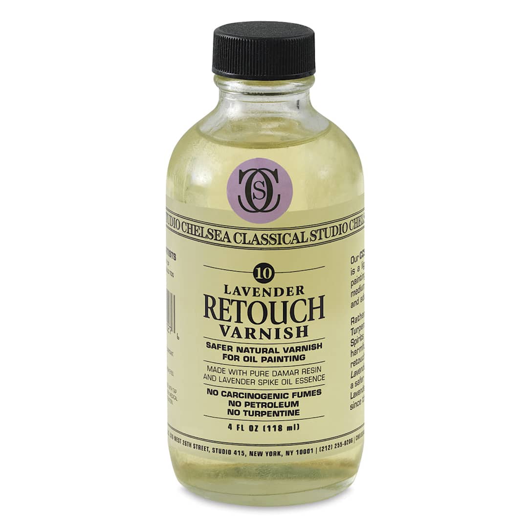 Open in modal - Chelsea Classical Studio Oil Painting - Lavender Retouch Varnish, 4 oz