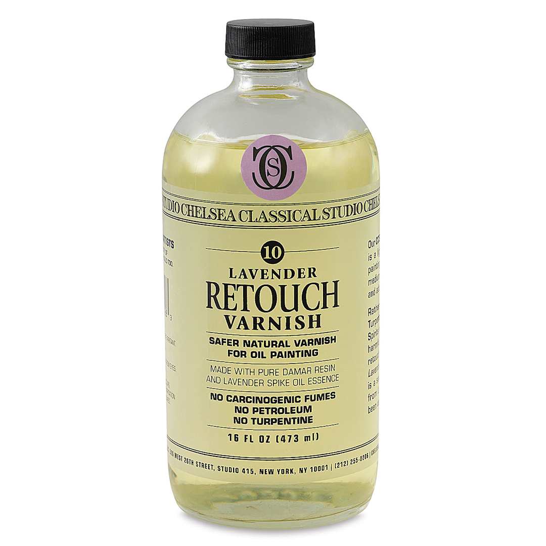 Open in modal - Chelsea Classical Studio Oil Painting - Lavender Retouch Varnish, 16 oz