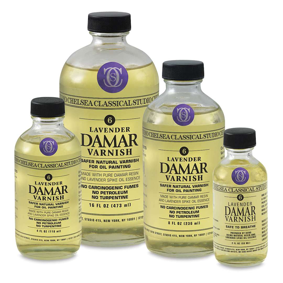 Open in modal - Chelsea Classical Studio Oil Painting Varnishes - 4 Sizes of Damar Varnish