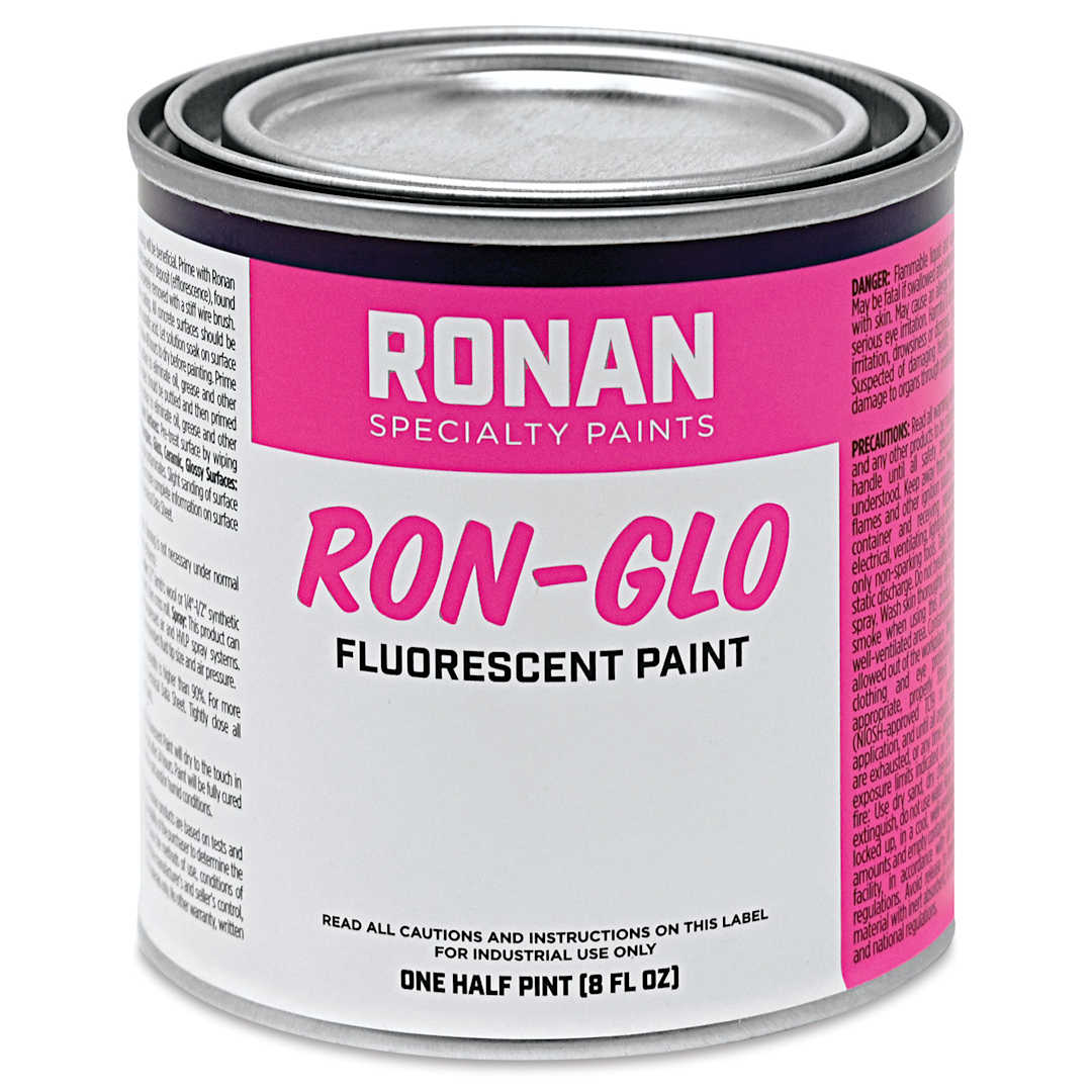 Open in modal - Ronan RON-GLO Fluorescent Paint - Red, 8 oz