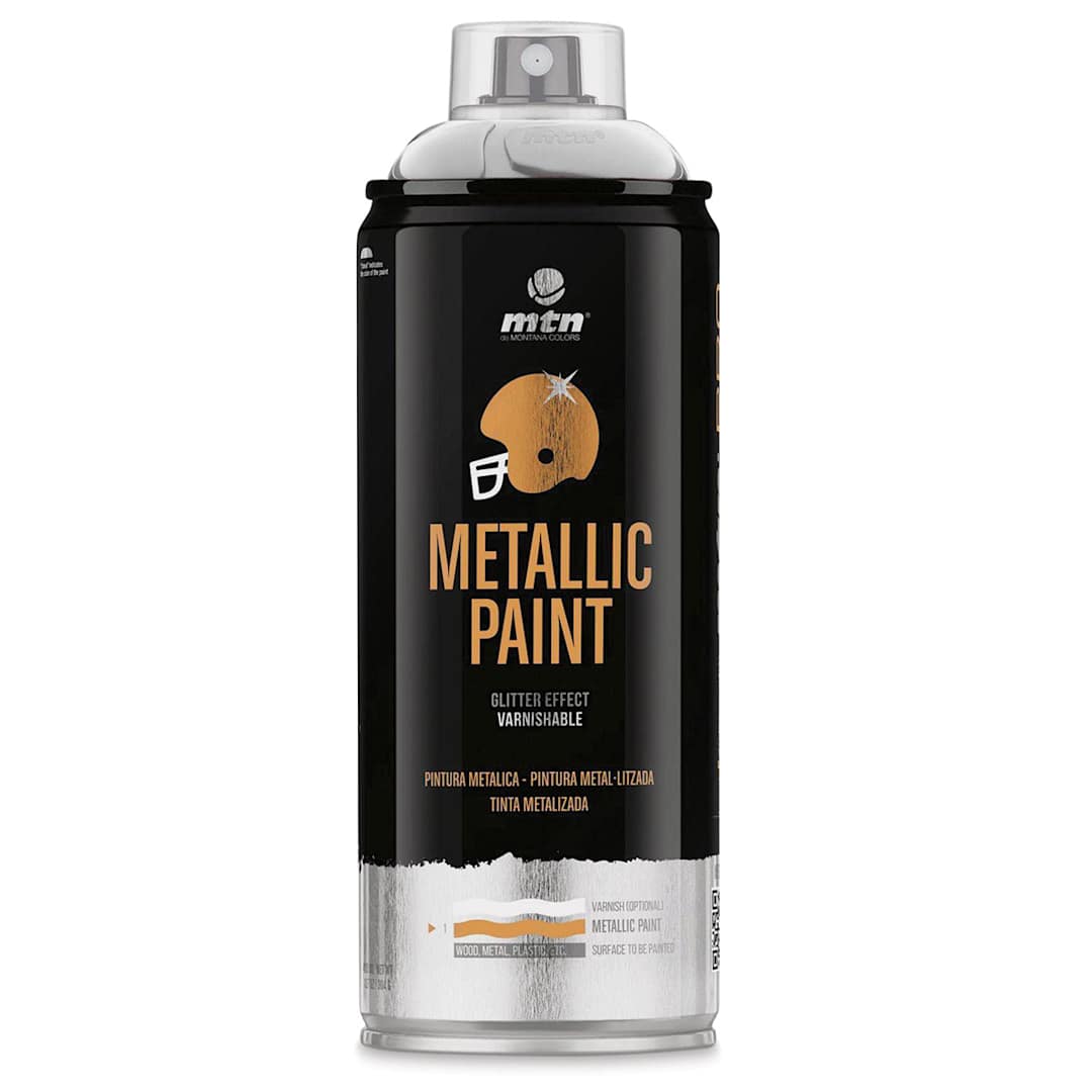 Open in modal - MTN Pro Metallic Spray Paint - Metallic Aluminum, 400 ml
