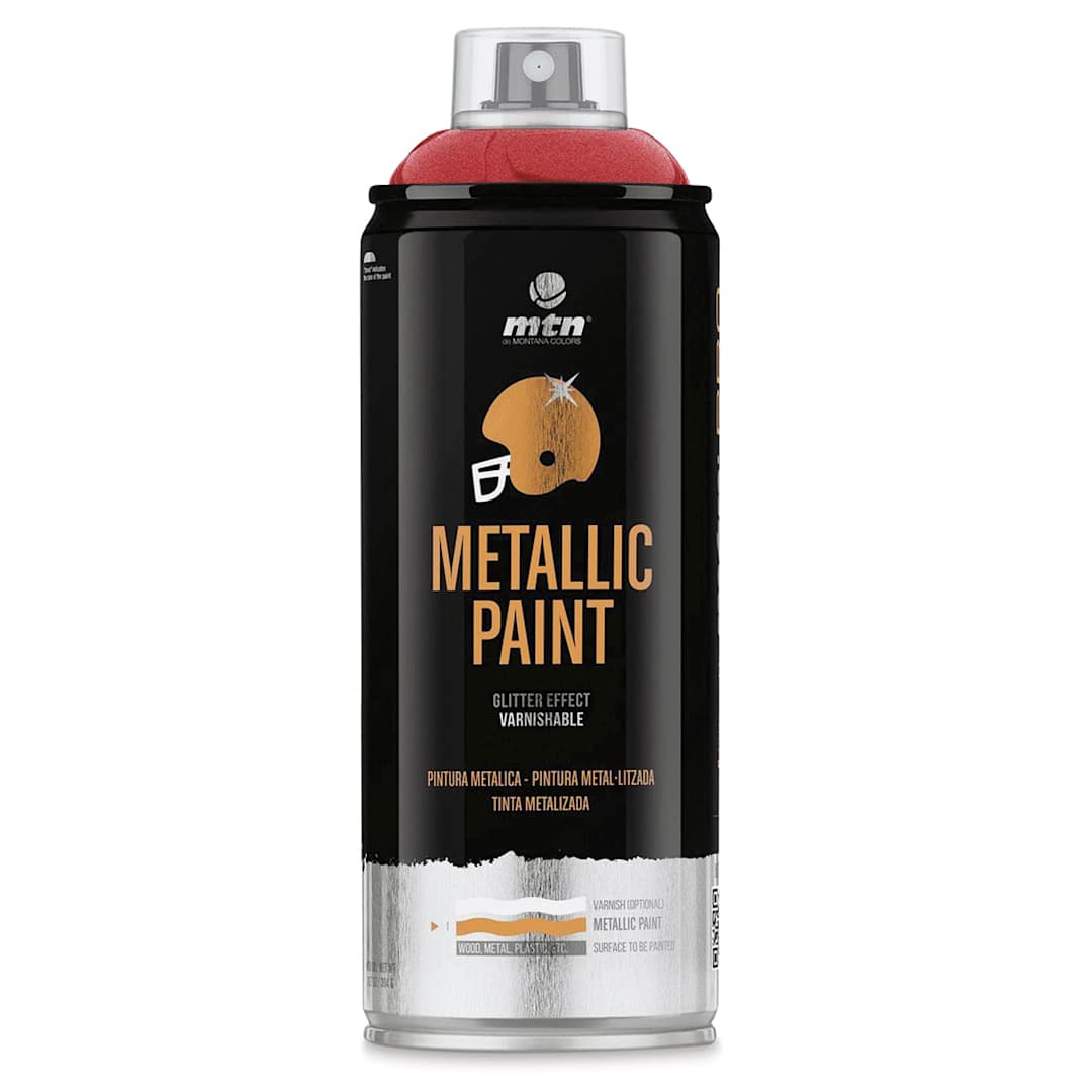 Open in modal - MTN Pro Metallic Spray Paint - Metallic Red, 400 ml
