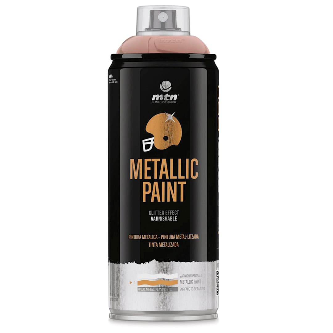 Open in modal - MTN Pro Metallic Spray Paint - Metallic Pink Gold, 400 ml