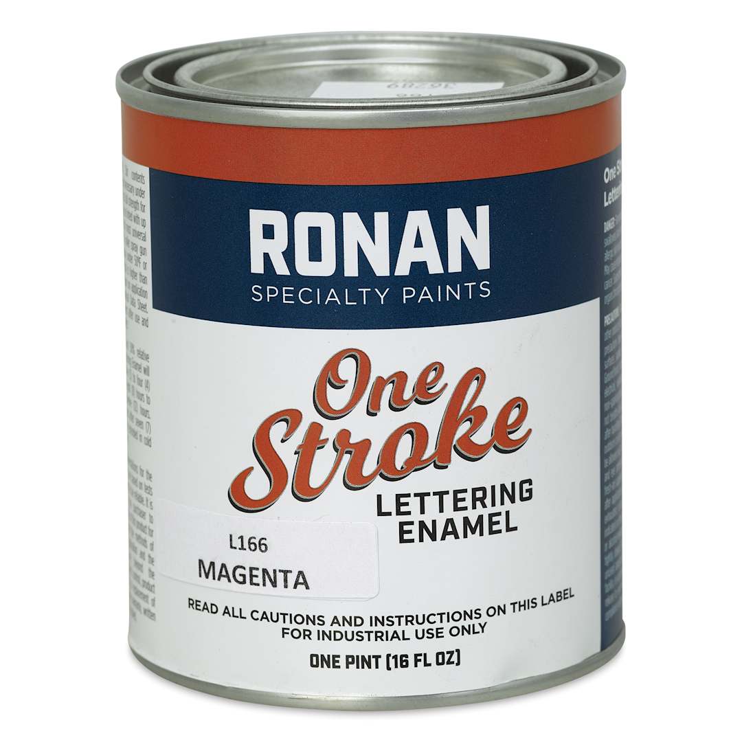 Open in modal - Ronan One Stroke Lettering Enamel - Magenta, Pint (Front)