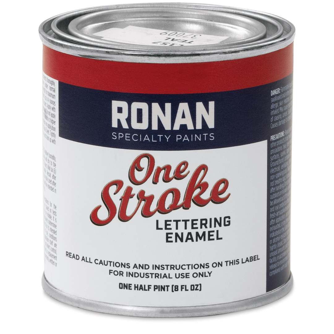 Open in modal - Ronan One Stroke Lettering Enamel - Teal, Half Pint