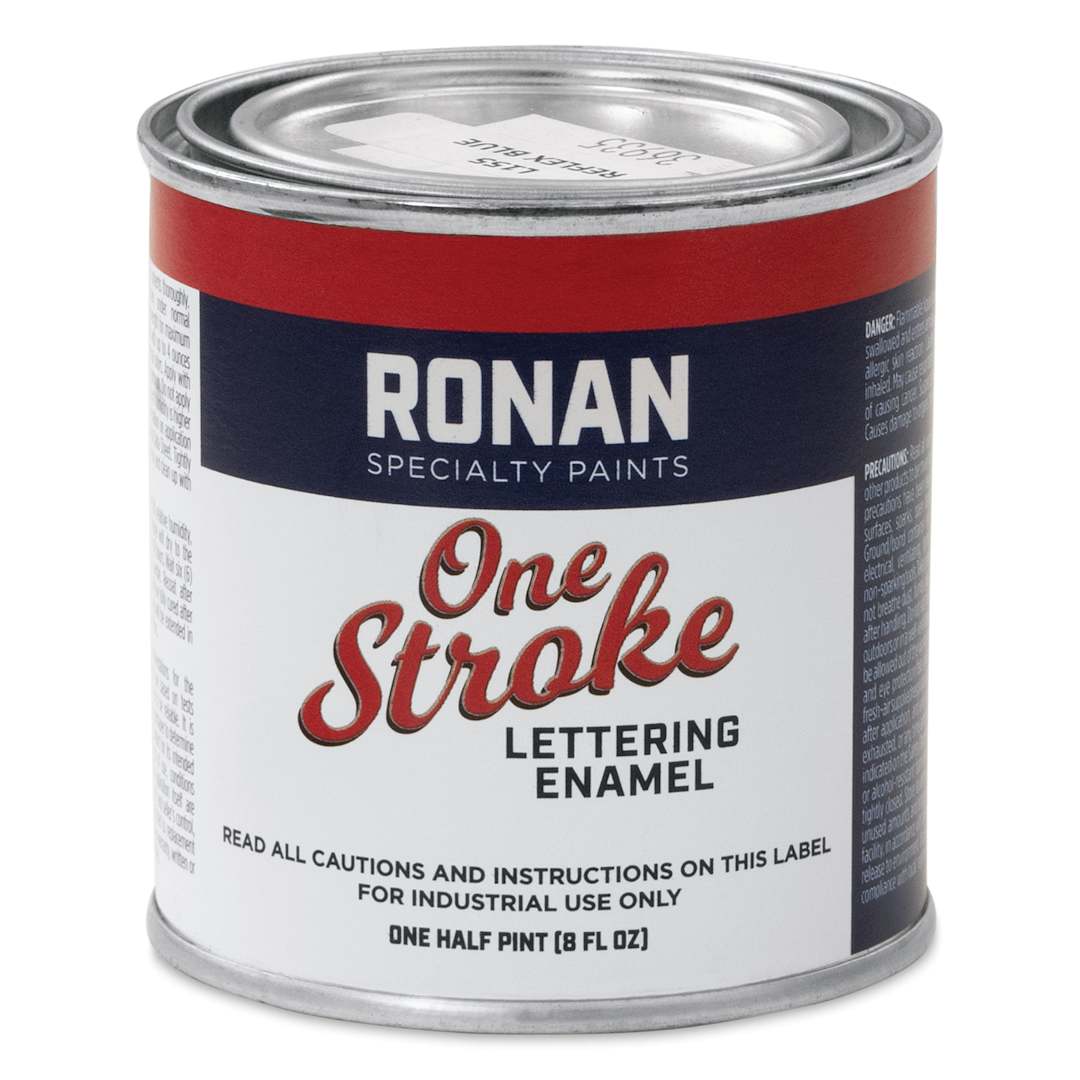 Open in modal - Ronan One Stroke Lettering Enamel - Reflex Blue, Half Pint