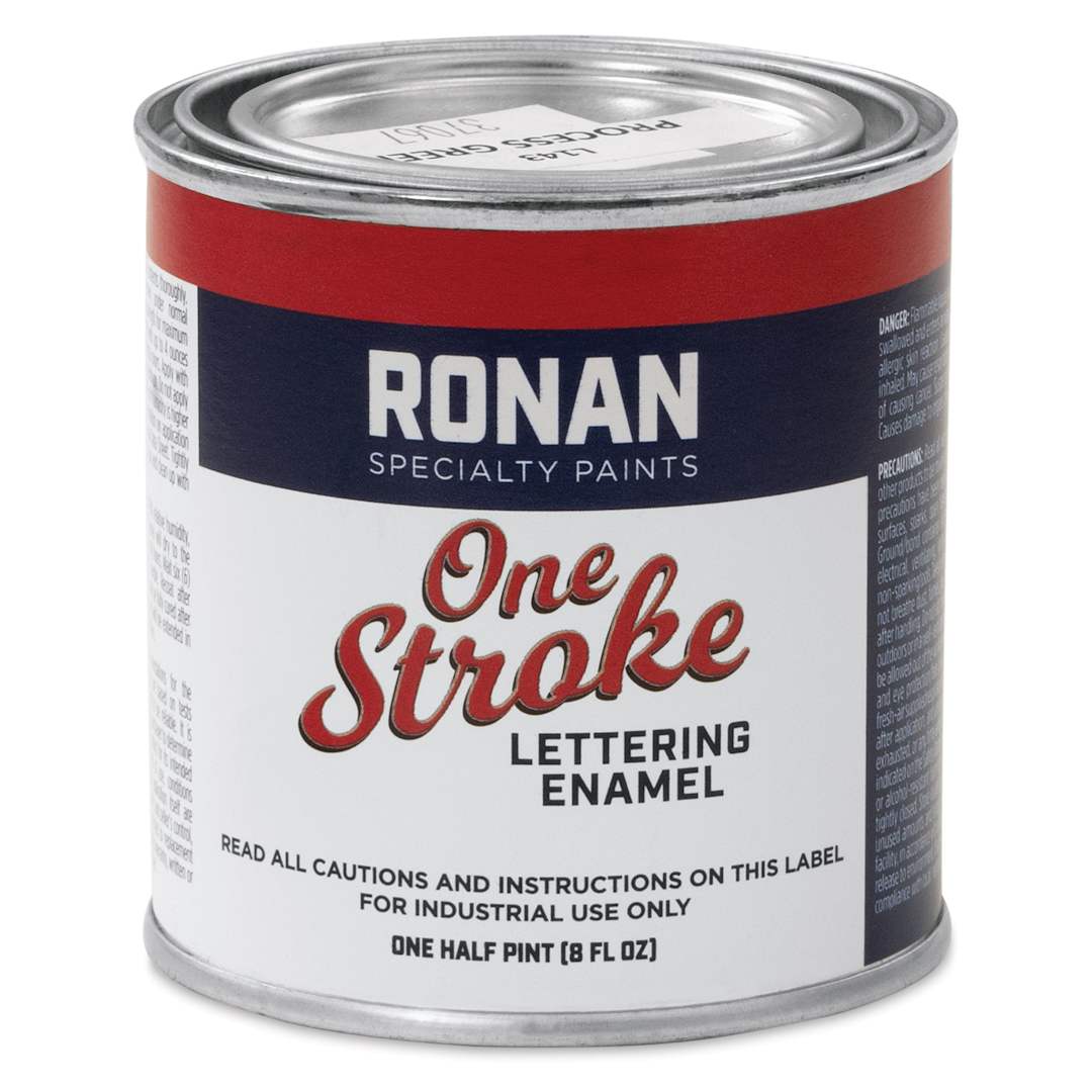 Open in modal - Ronan One Stroke Lettering Enamel - Process Green, Half Pint