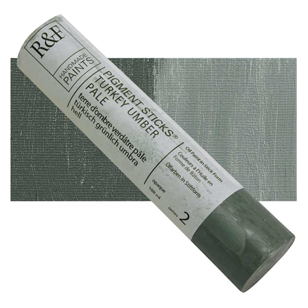 Open in modal - R&F Pigment Stick - Turkey Umber Pale, 188 ml stick and swatch