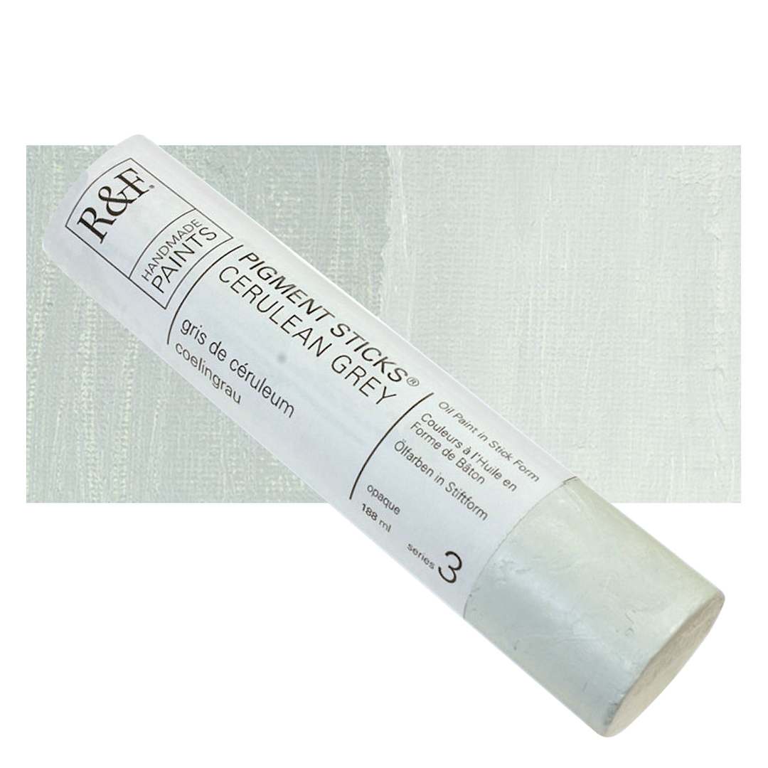 Open in modal - R&F Pigment Stick - Cerulean Grey, 188 ml stick and swatch