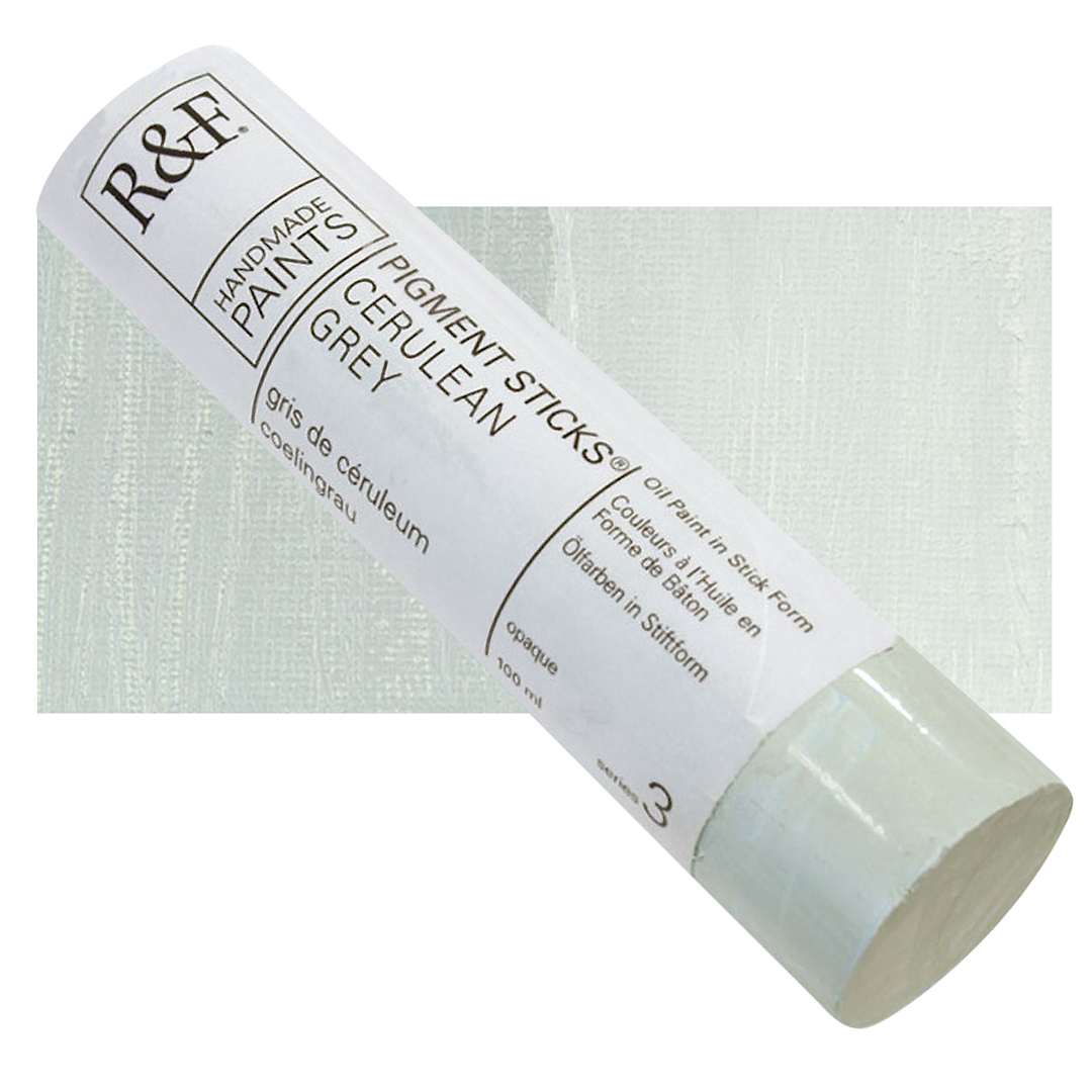 Open in modal - R&F Pigment Stick - Cerulean Grey, 100 ml stick and swatch