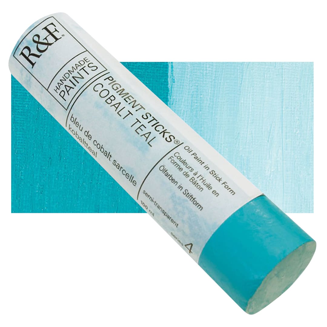 Open in modal - R&F Pigment Stick - Cobalt Teal, 38 ml Stick and swatch
