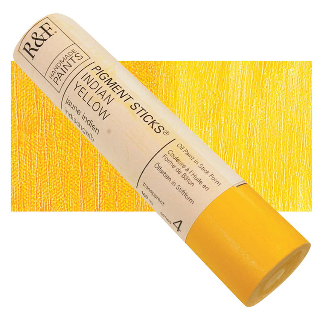 Open in modal - R&F Pigment Stick - Indian Yellow, 188 ml stick and swatch