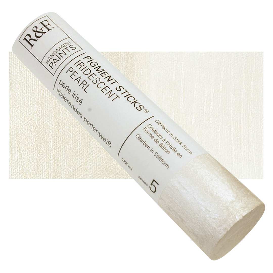 Open in modal - R&F Pigment Stick - Iridescent Pearl, 188 ml stick and swatch