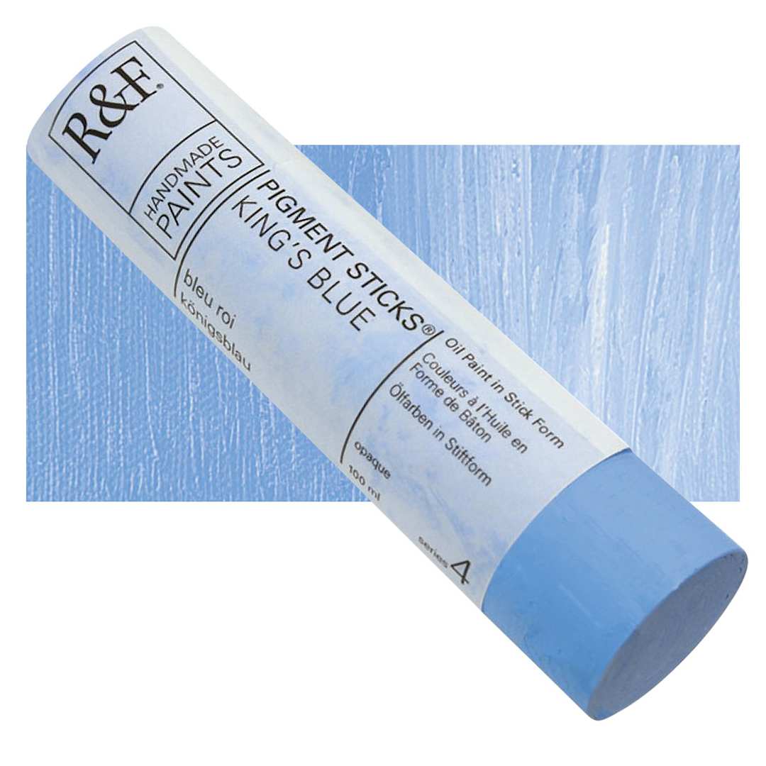 Open in modal - R&F Pigment Stick - King's Blue, 100 ml stick and swatch