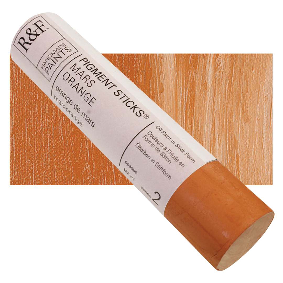 Open in modal - R&F Pigment Stick - Mars Orange, 188 ml stick and swatch