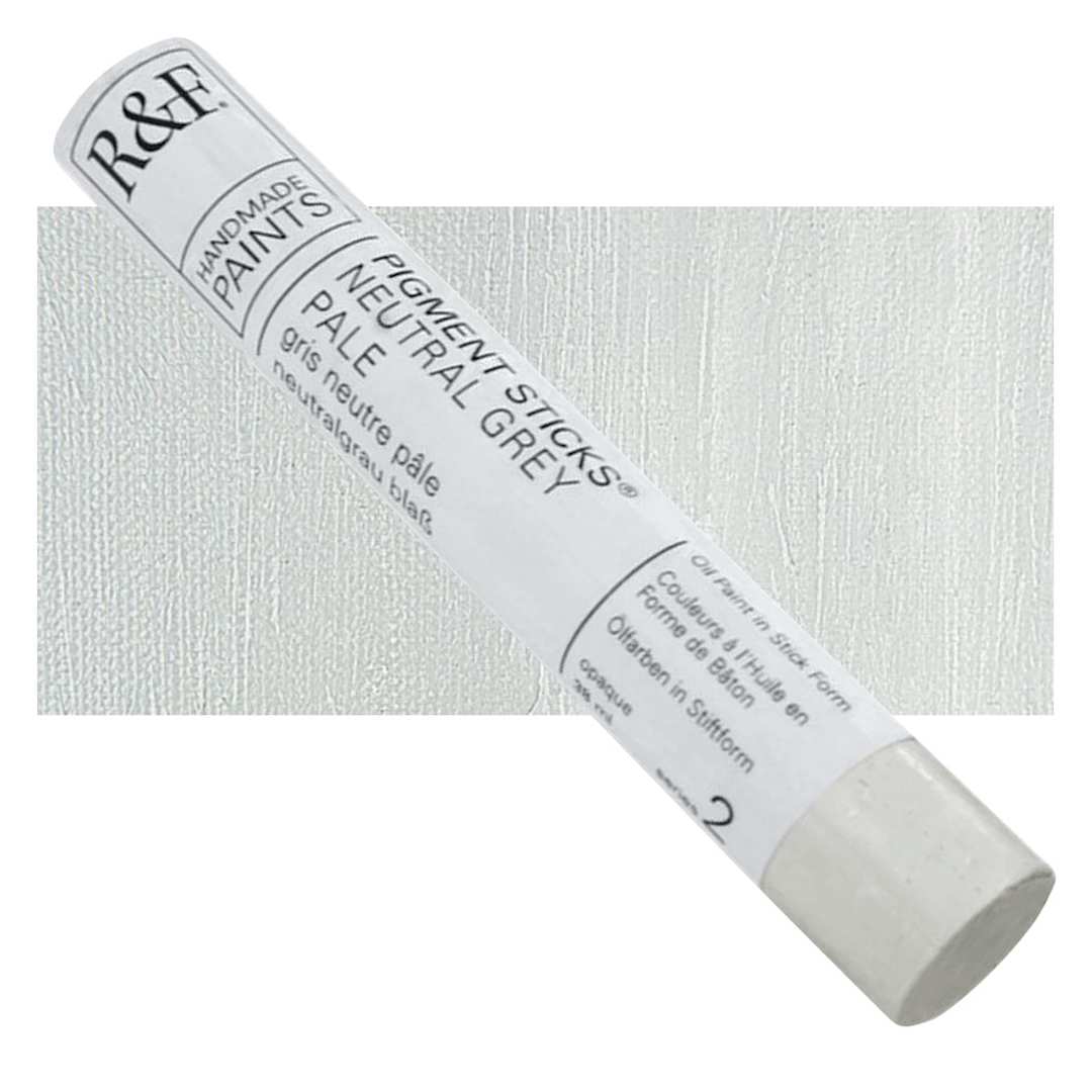 Open in modal - R&F Pigment Stick - Neutral Gray Pale, 38 ml stick and swatch
