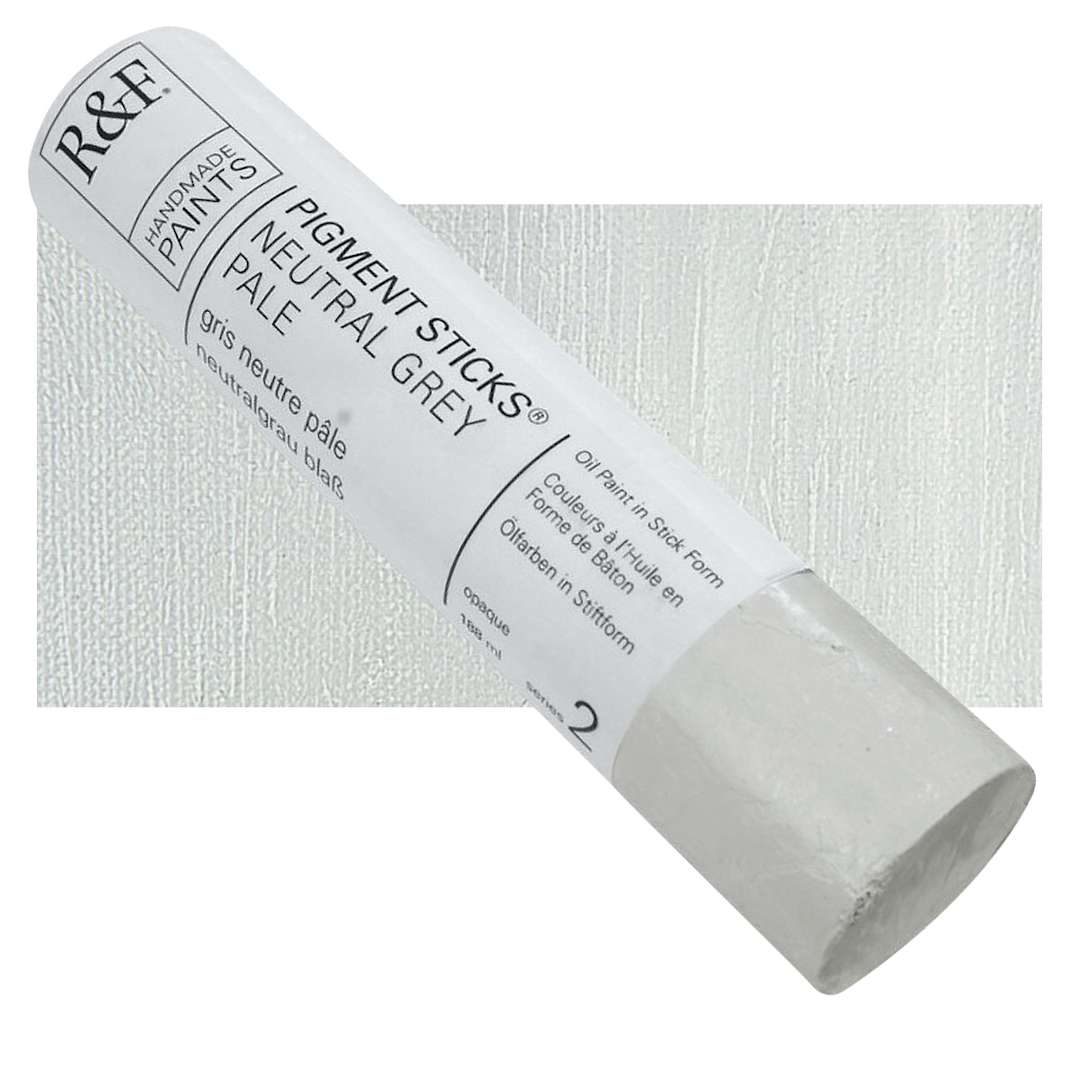 Open in modal - R&F Pigment Stick - Neutral Gray Pale, 188 ml stick and swatch