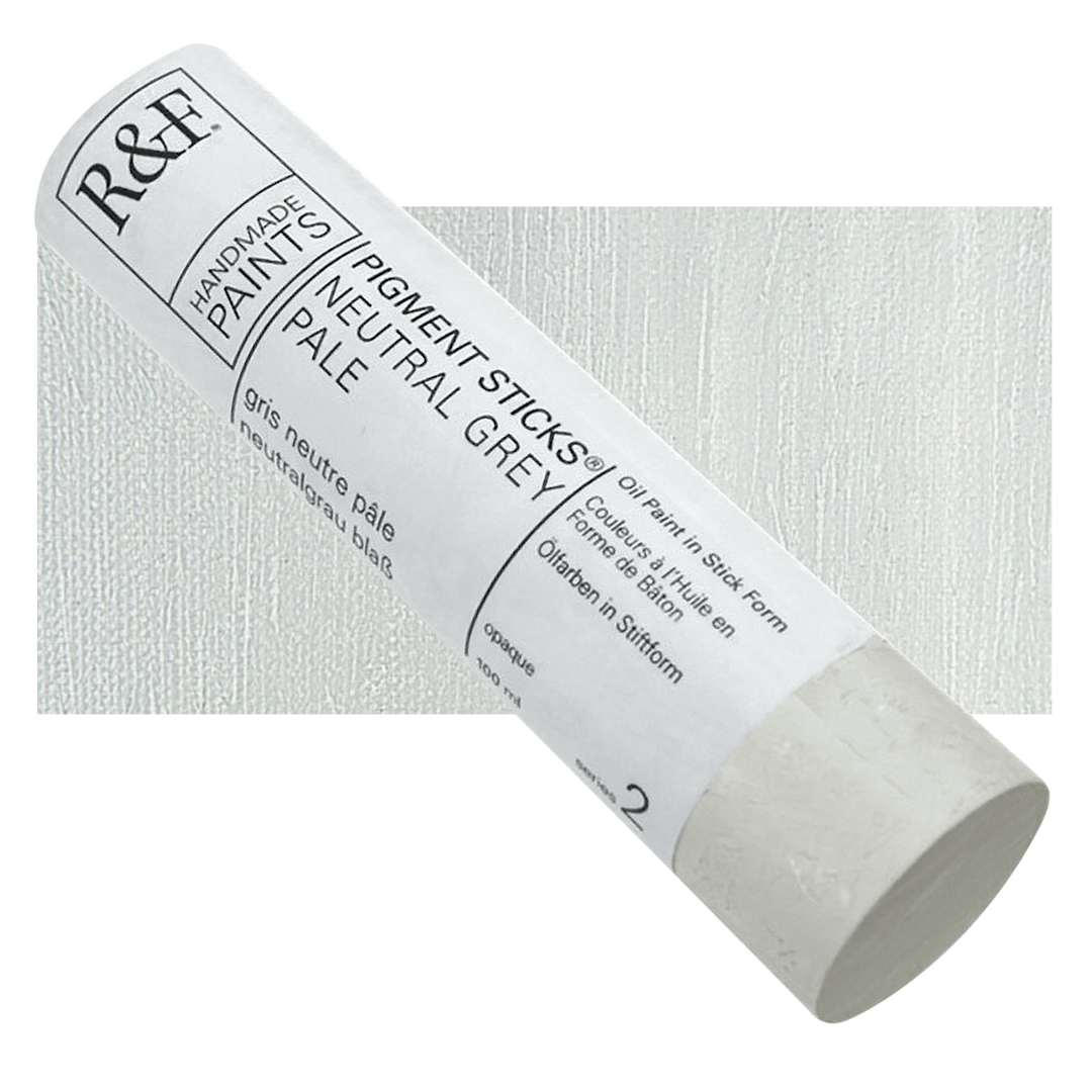 Open in modal - R&F Pigment Stick - Neutral Grey Pale, 100 ml stick and swatch