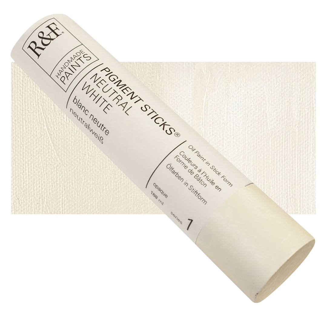 Open in modal - R&F Pigment Stick - Neutral White, 188 ml stick and swatch