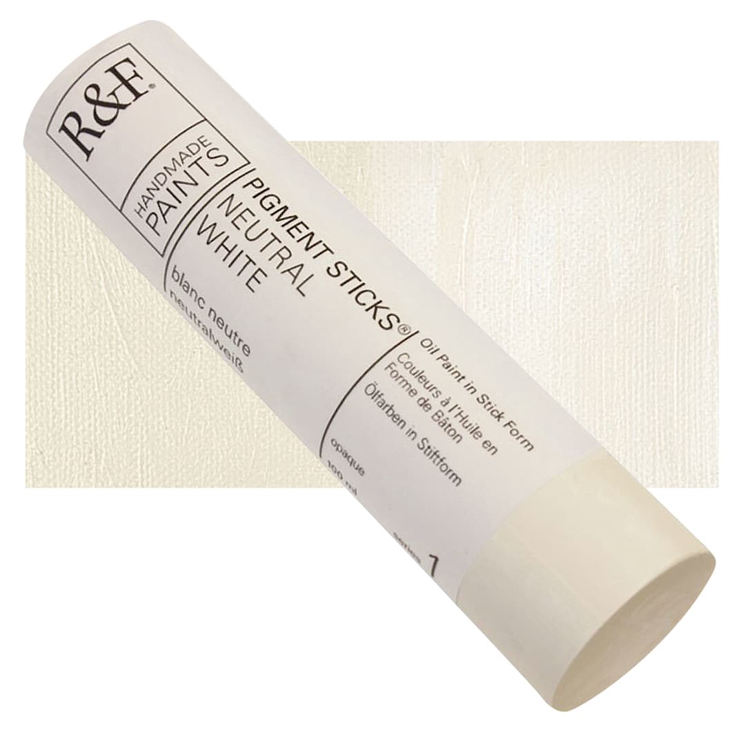 Open in modal - R&F Pigment Stick - Neutral White, 100 ml stick and swatch