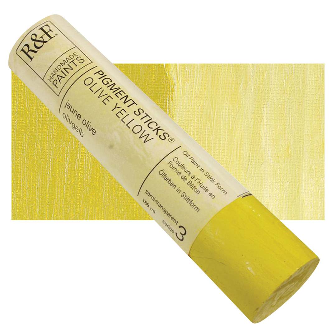 Open in modal - R&F Pigment Stick - Olive Yellow, 188 ml stick and swatch