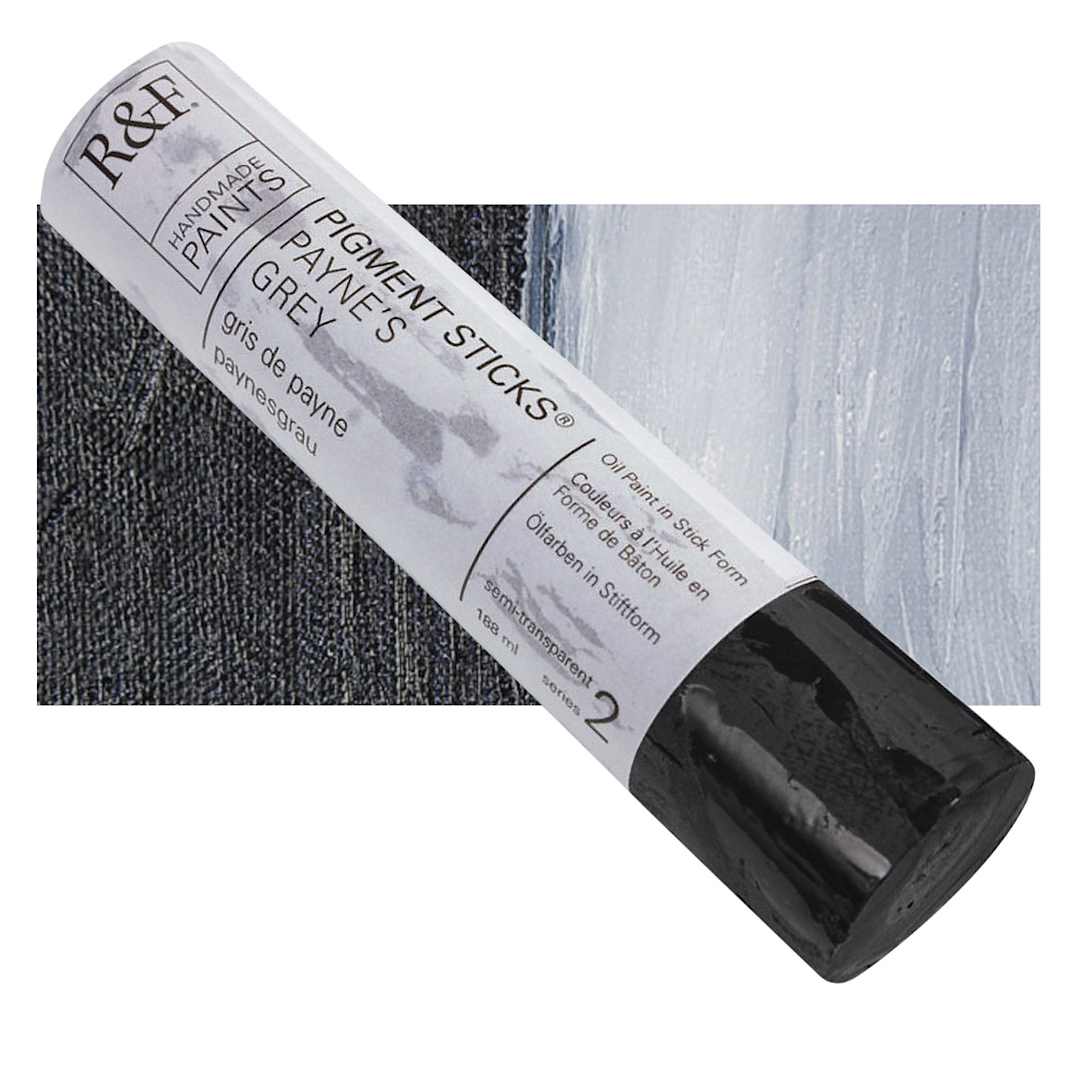 Open in modal - R&F Pigment Stick - Payne's Gray, 188 ml stick and swatch