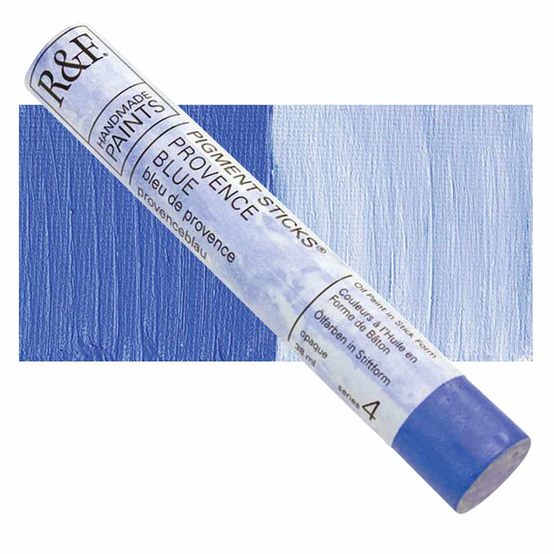 Open in modal - R&F Pigment Stick - Provence Blue, 38 ml stick and swatch