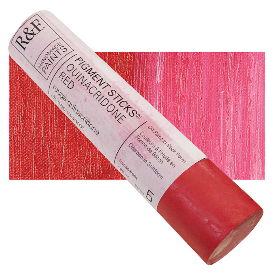 Open in modal - R&F Pigment Stick - Quinacridone Red, 188 ml stick and swatch