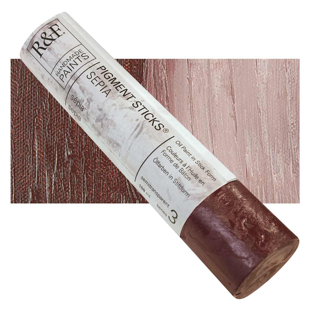 Open in modal - R&F Pigment Stick - Sepia, 188 ml stick and swatch