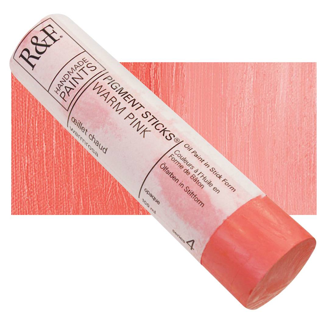 Open in modal - R&F Pigment Stick - Warm Pink, 100 ml stick and swatch