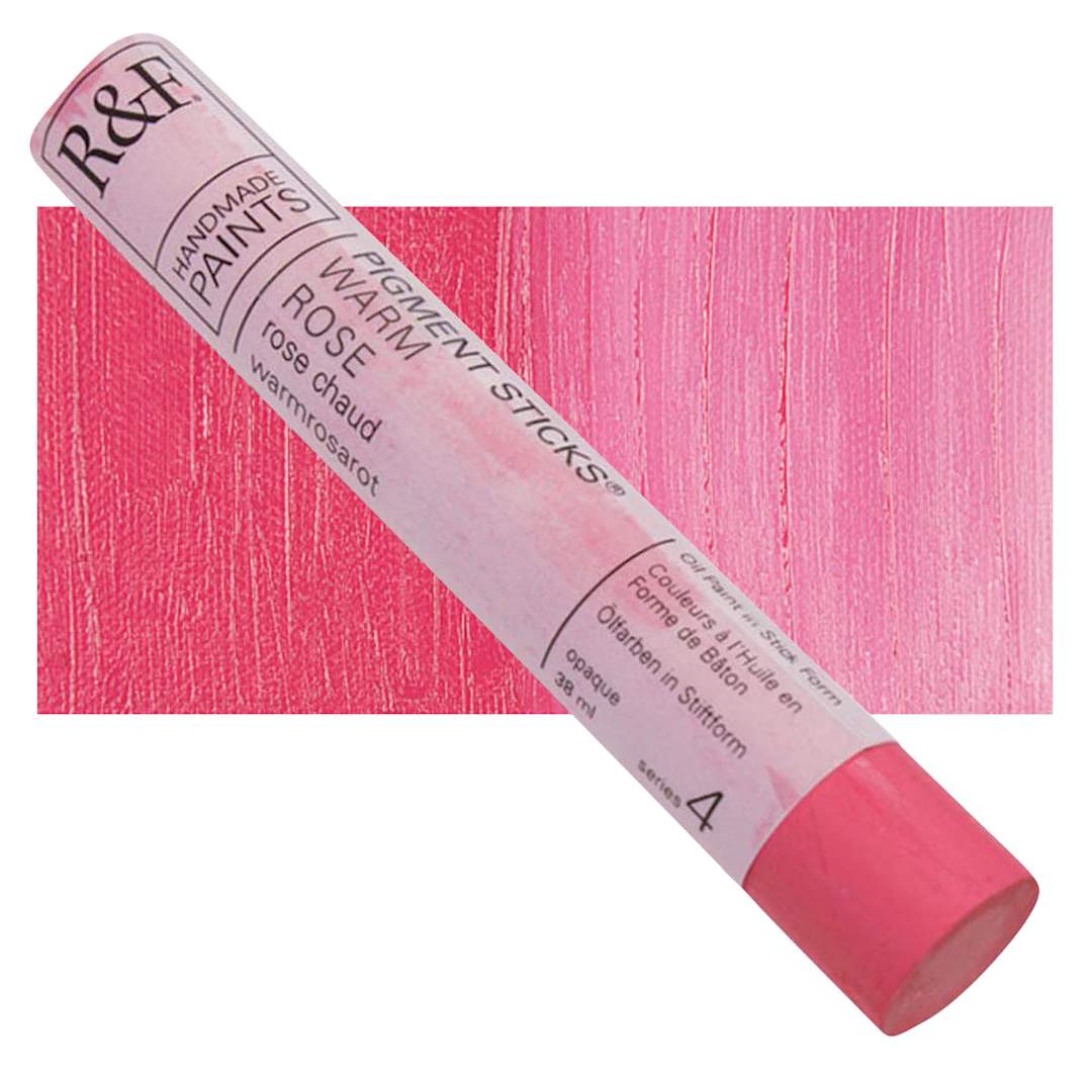 Open in modal - R&F Pigment Stick - Warm Rose, 38 ml stick and swatch