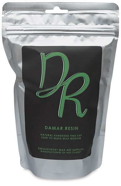 Open in modal - Enkaustikos Damar Resin - Front of 8 oz bag
